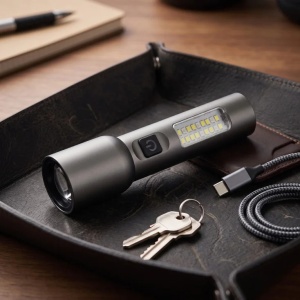 Ručna LED lampa WHITE LASER LED 1200mAh PROSTO - Img 3