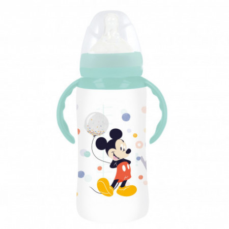 DISNEY MICKEY BIBERON 360 ML ANTICOLICI , DEBIT VARIABIL, CU MANER
