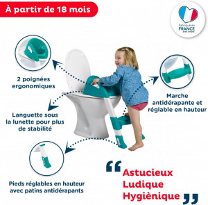Reductor pentru toaleta cu scarita Kiddyloo EMERAUDE - Img 6