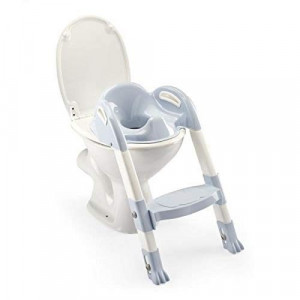 Reductor pentru toaleta cu scarita Kiddyloo Baby blue - Img 1