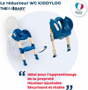 Reductor pentru toaleta cu scarita Kiddyloo OCEAN BLUE - Img 2