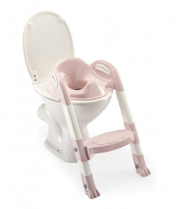 Reductor pentru toaleta cu scarita Kiddyloo POWDER PINK - Img 1