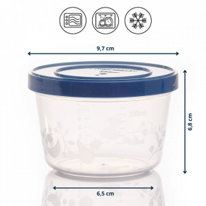 Thermobaby Set 5 recipiente gradate cu capac 250 ml - Img 7