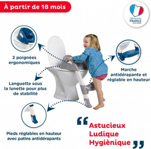 Reductor pentru toaleta cu scarita Kiddyloo OCEAN BLUE - Img 5