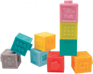 Set 9 cuburi- Primul joc de construit al bebelusului, LUDI - Img 1