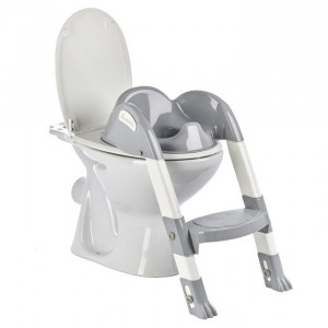 Reductor pentru toaleta cu scarita Kiddyloo GREY CHARM - Img 1