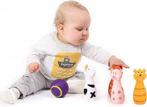 Ludi set de popice Soft cu animalute - Img 3