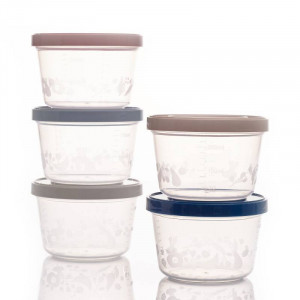 Thermobaby Set 5 recipiente gradate cu capac 250 ml - Img 1
