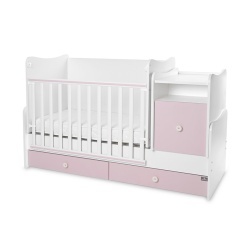 Трансформиращо се детско легло TREND PLUS 70/160 цвят БЯЛО/ORCHID PINК - Img 3