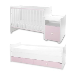 Трансформиращо се детско легло TREND PLUS 70/160 цвят БЯЛО/ORCHID PINК - Img 13
