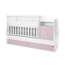 Трансформиращо се детско легло TREND PLUS 70/160 цвят БЯЛО/ORCHID PINК - Img 2