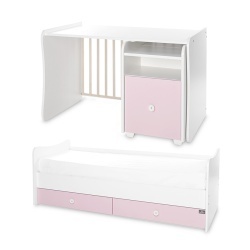 Трансформиращо се детско легло TREND PLUS 70/160 цвят БЯЛО/ORCHID PINК - Img 12