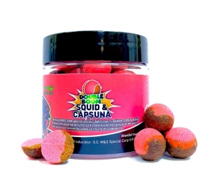 Boilies Double Boom Squid Capsună 15mm MG9592 - Img 1