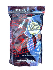 Boilies Semisolubil Squid & Capsună 24mm MG0421