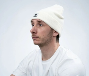 Caciula NASH Make it Happen Badge Beanie Hat Ecru - Img 2