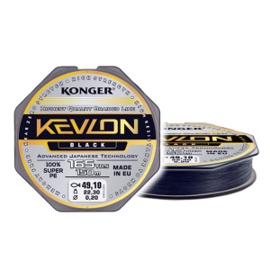 Fir Textil Konger Kevlon X4 0.06mm 4kg 150m Black - Img 1