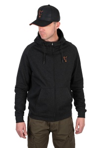 Hanorac Fox Collection LW Hoody, Black & Orange - Img 2
