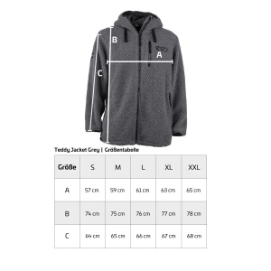 Jacheta Hanorac Zeck XL Teddy Jachet Grey - Img 2
