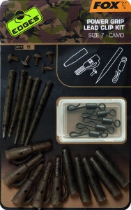 Kit Monturi Fox Edges Power Grip Lead Clip Camo, 5x5buc/set - Img 2