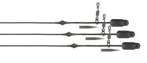 Segmente Fox Naturals Heli-clip Rigs Leadcore, 50lbs, 3buc/pac