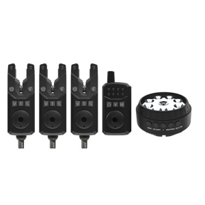 Set 3+1 Detectori Electronici Sonik SKS2 cu Statie si Lampa Semnalizare Cort