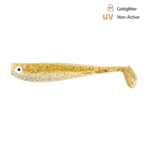 Shad Zeck ZANDER Gummi 9cm Goldglitter 3buc