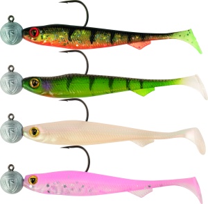 Slick Shad UV Mixed Colour Packs Loaded Head 1 7cm 5g 1 0 4pcs