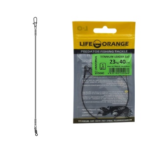 Struna Titan 1x7 Orange 14kg 27cm 0.45mm Titanium Leader 1buc