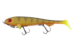 Super Slick Shad 23cm 9" Loaded UV Natural Perch