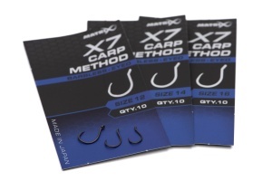 X7 Carp Method Size 14 Barbless - Eyed - Img 3