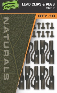Clips Fox Edges pentru Plumb Pierdut Naturals Lead Clips and Pegs, Nr.7, 10buc/plic - Img 2