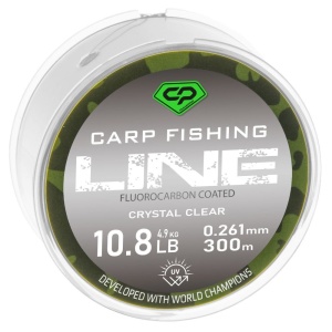 Fir monofilament Carp Pro Diamond Crystal Clear Fluorocarbon Coated 1000m