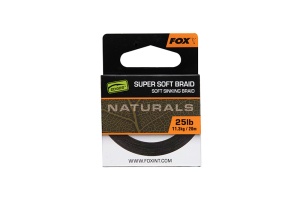 Fir Textil FOX Edges Naturals Soft Braid Hooklength, 20m - Img 2