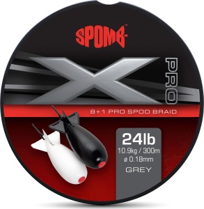 Fir Textil Spomb X Pro Braid, Culoare Grey, 300m