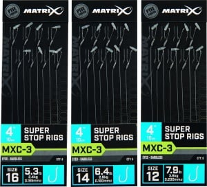 MXC-3 Size 12 Barbless 0.20mm 4 10cm Super Stop 8pcs