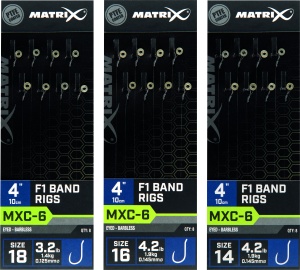 MXC-6 Size 16 Barbless 0.145mm 4 10cm F1 Band 8pcs