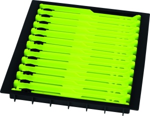 Tava Modulara + 12 Suporturi Monturi/Linii Matrix Pole Winders Trays, Lime 13cm