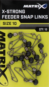 X-Strong Feeder Snap Links Size 10 10pcs