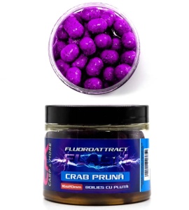 BOILIES CARLIG FLUOROATTRACT+ CRAB & PRUNA 16 & 20mm 120g (cu pluta)
