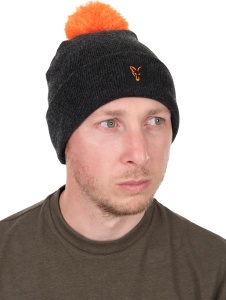 Caciula Fox Collection Bobble Hat Black/Orange
