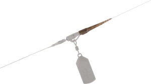 Conuri Antitangle FOX Naked Line Tail Rubbers (Nr.10) Camo, 10buc/plic - Img 2