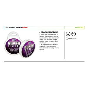 Fir Asso Super Ester 0.104mm 0.910kg 200m White-Fluo - Img 2