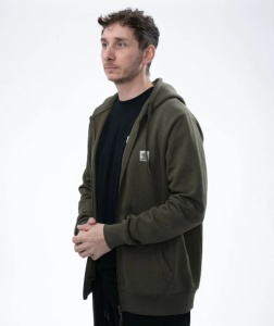 Hanorac Nash Make It Happen Badge Zipped Hoody, Green - Img 3