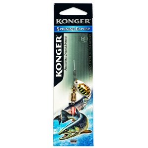 Lingura Rotativa Konger Tarpon No.1 4gr S33 Holo Gold Stripes