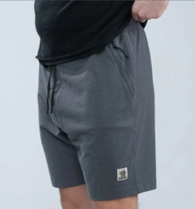 Pantaloni Scurti Nash Make It Happen Badge Shorts, Grey Marl - Img 3