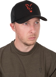 Sapca Fox Collection Trucker Cap - Black/Orange