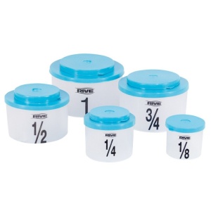 Set 5 Cutii Rive Masurare FIPSED 1L-3/4L-1/2L-1/4L-1/8L