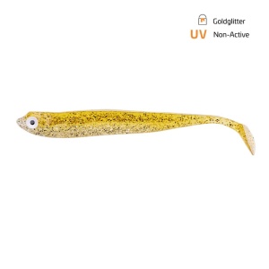 Shad Zeck ZANDER Gummi 12cm Goldglitter 3buc