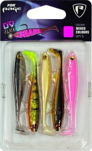 Slick Shad 13cm 4pcs Mixed UV Colour Pack - Img 2