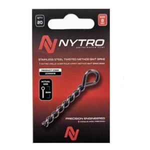 Spin Momeala Otel Nytro 8mm Twisted Method Bait Spike 10buc